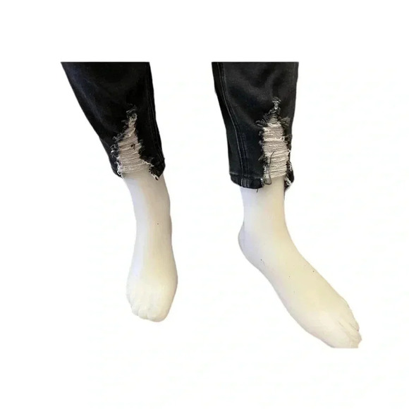 KanCan Eatilo Distressed Skinny Black Jeans Size 27 - Picture 5 of 12